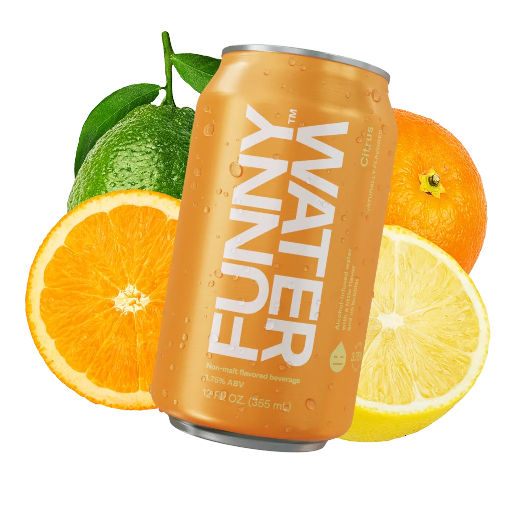 Can of Citrus Funny Water